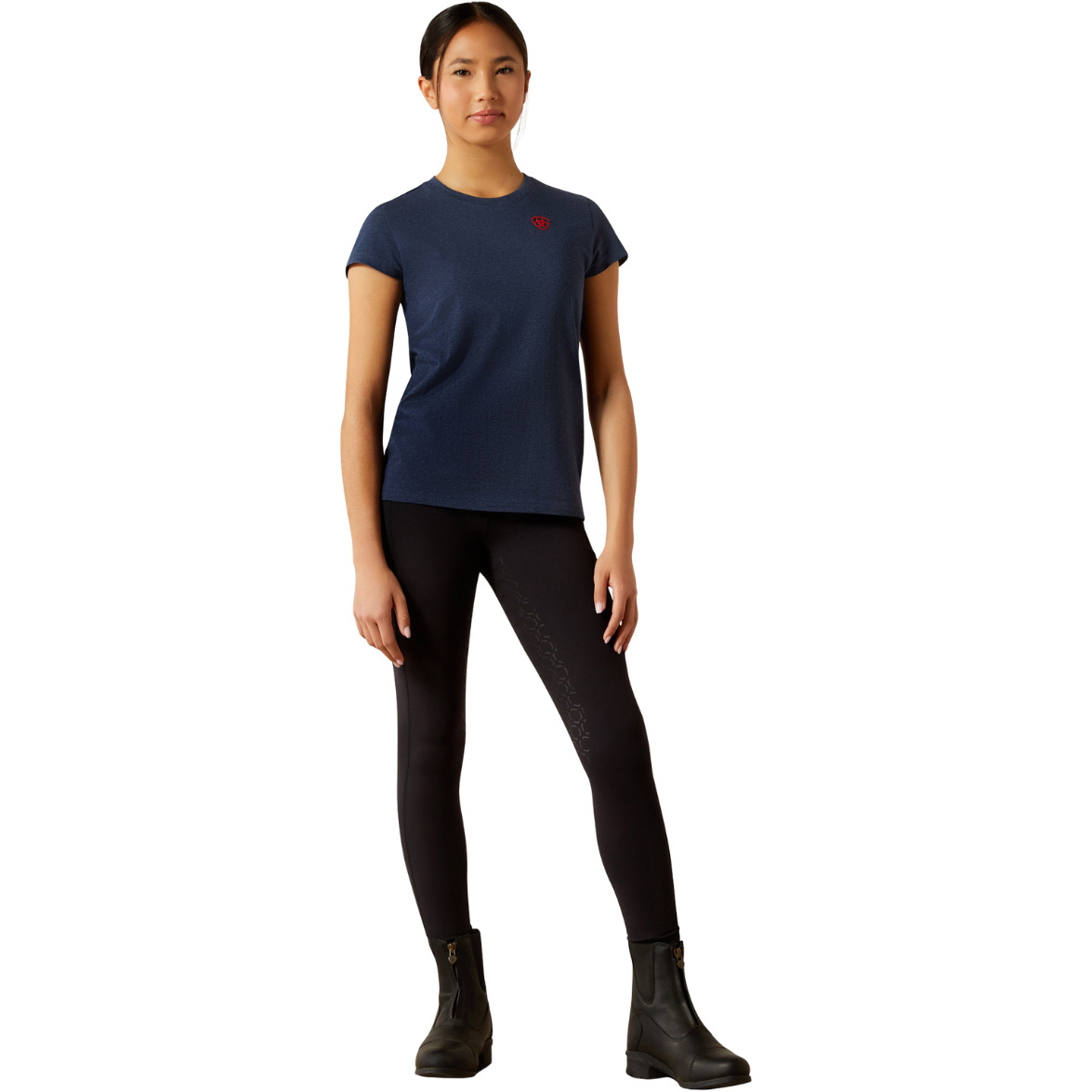 2025 Ariat Junior BV Logo T-Shirt 10062569 - Navy Heather